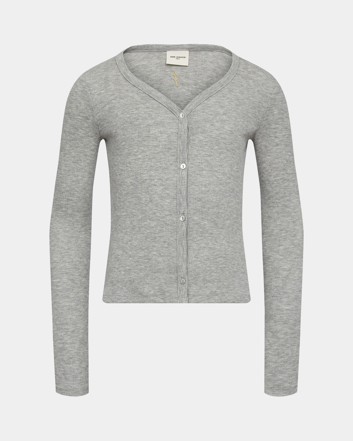 Sofie Schnoor YOUNG EVALYNNSY T-SHIRT LONG SLEEVE T-shirt Long Sleeve 8010 Grey melange