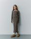 FACITASY DRESS - Brown Striped