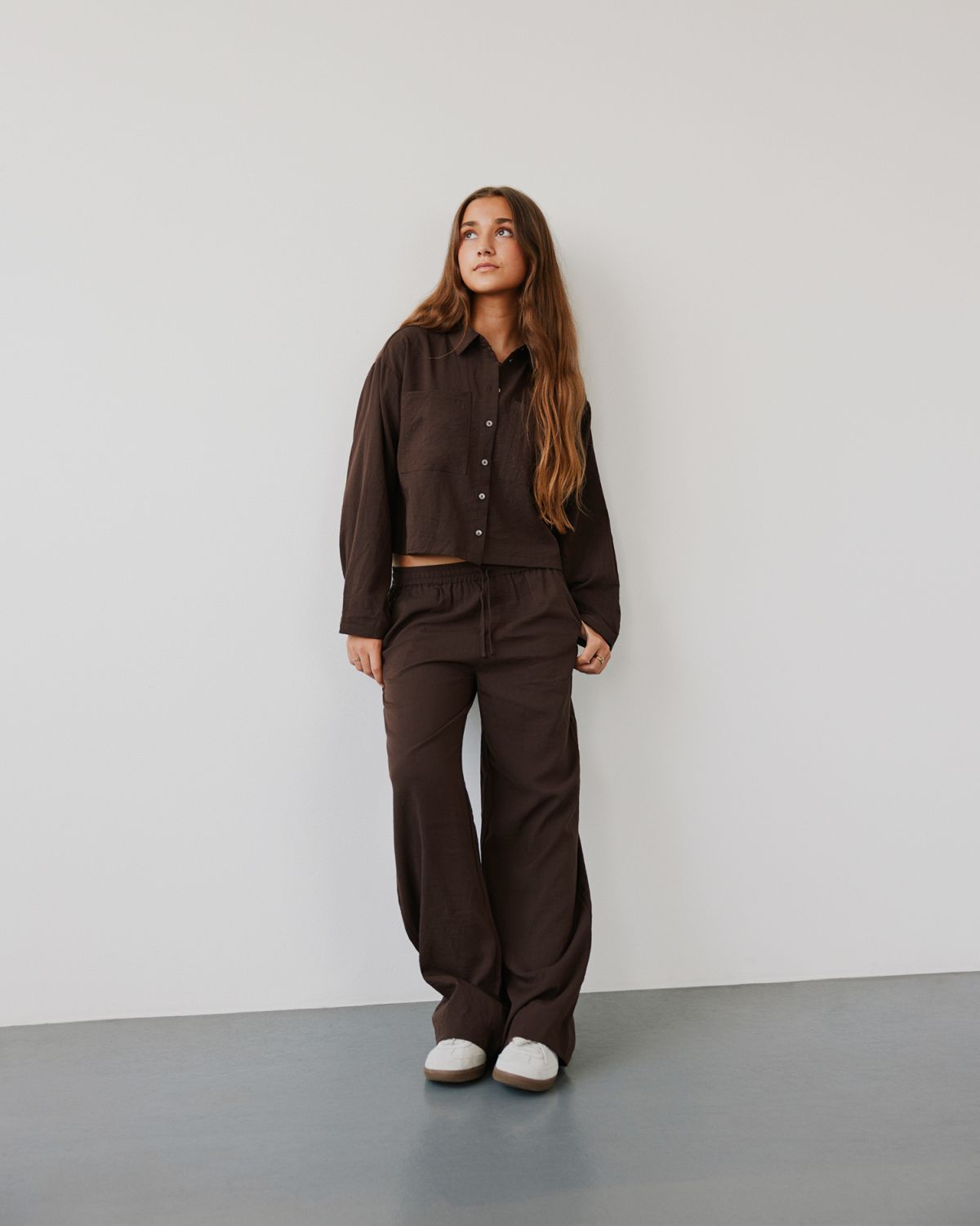 Sofie Schnoor YOUNG FIASY HIGH WAIST TROUSERS Trousers 7129 Brown Fudge