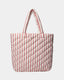 G241911-Tote bag-Off White/ Berry Striped