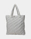 G241911-Tote bag-Off White/ Navy Striped