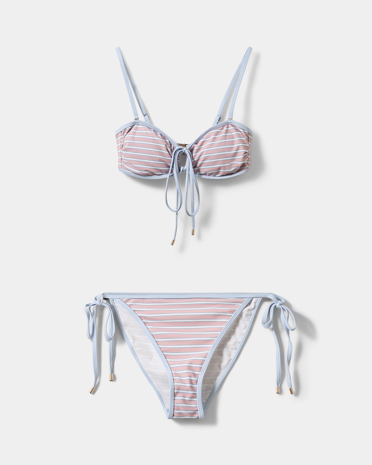 Sofie Schnoor WOMEN GABBYSW ÅBEN BANDEAU BIKINI Bikini 4104 Rose striped