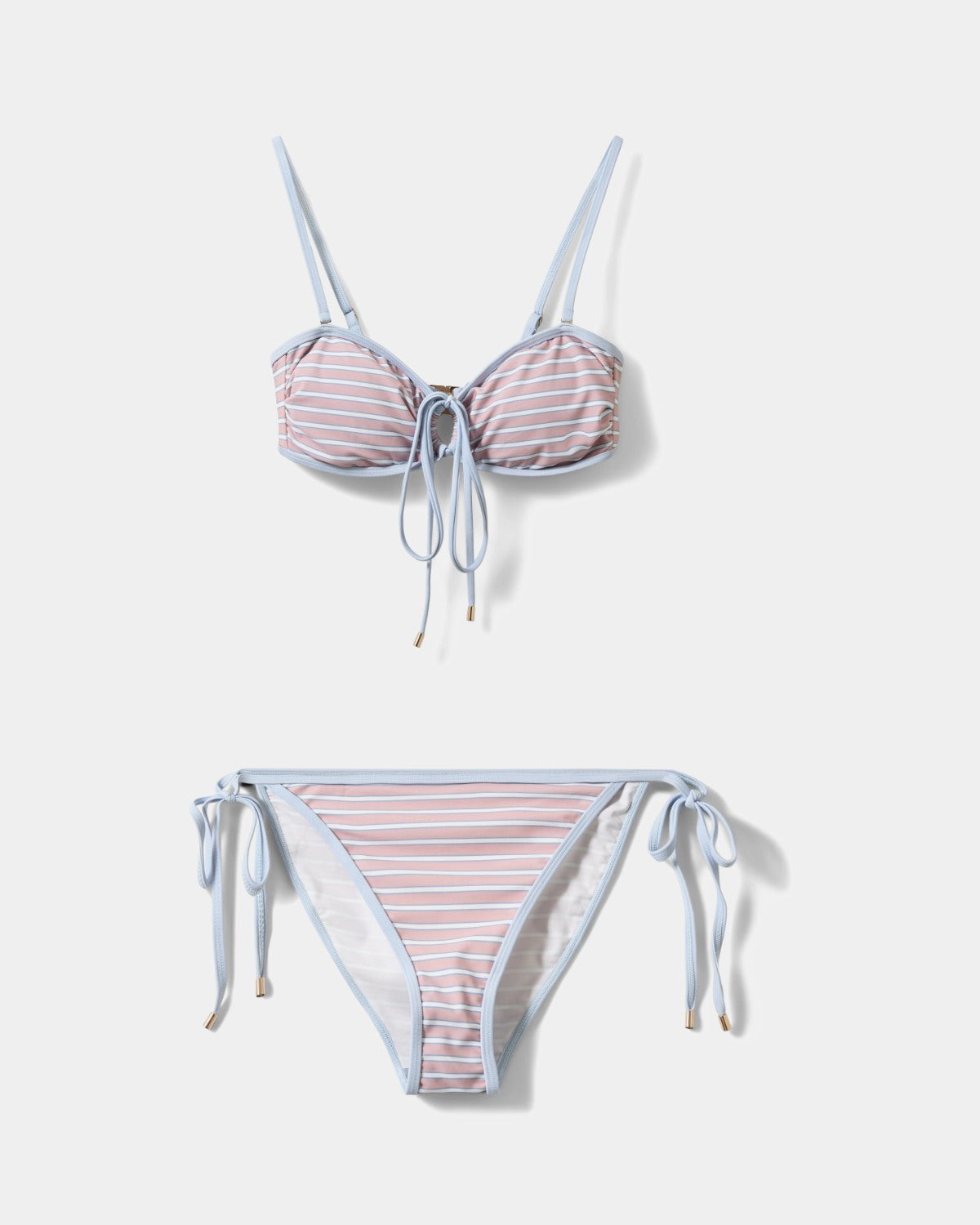 Sofie Schnoor WOMEN GABBYSW ÅBEN BANDEAU BIKINI Bikini 4104 Rose striped