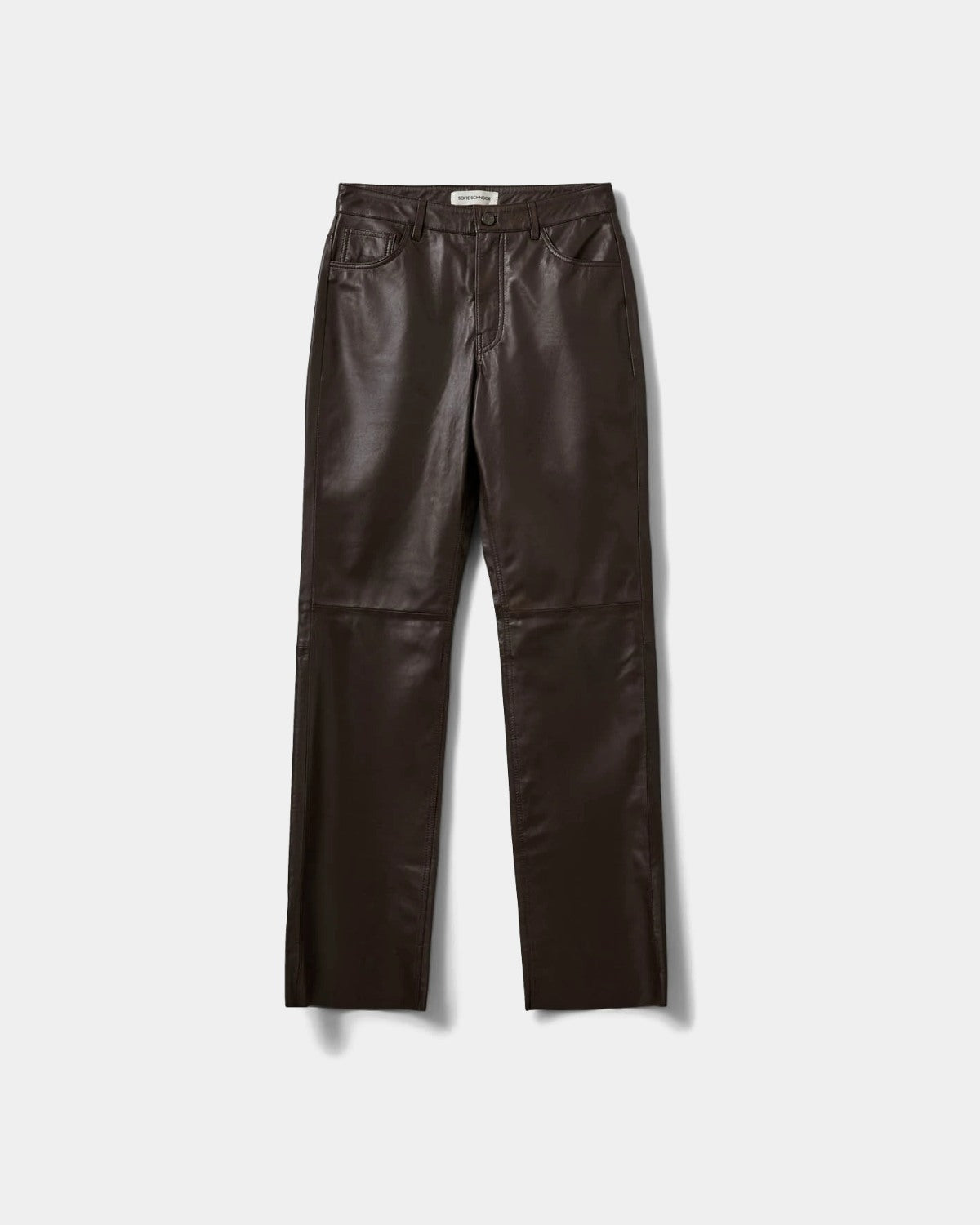 Sofie Schnoor WOMEN GATTISW LÆDERBUKSER Buks 7025 Dark brown