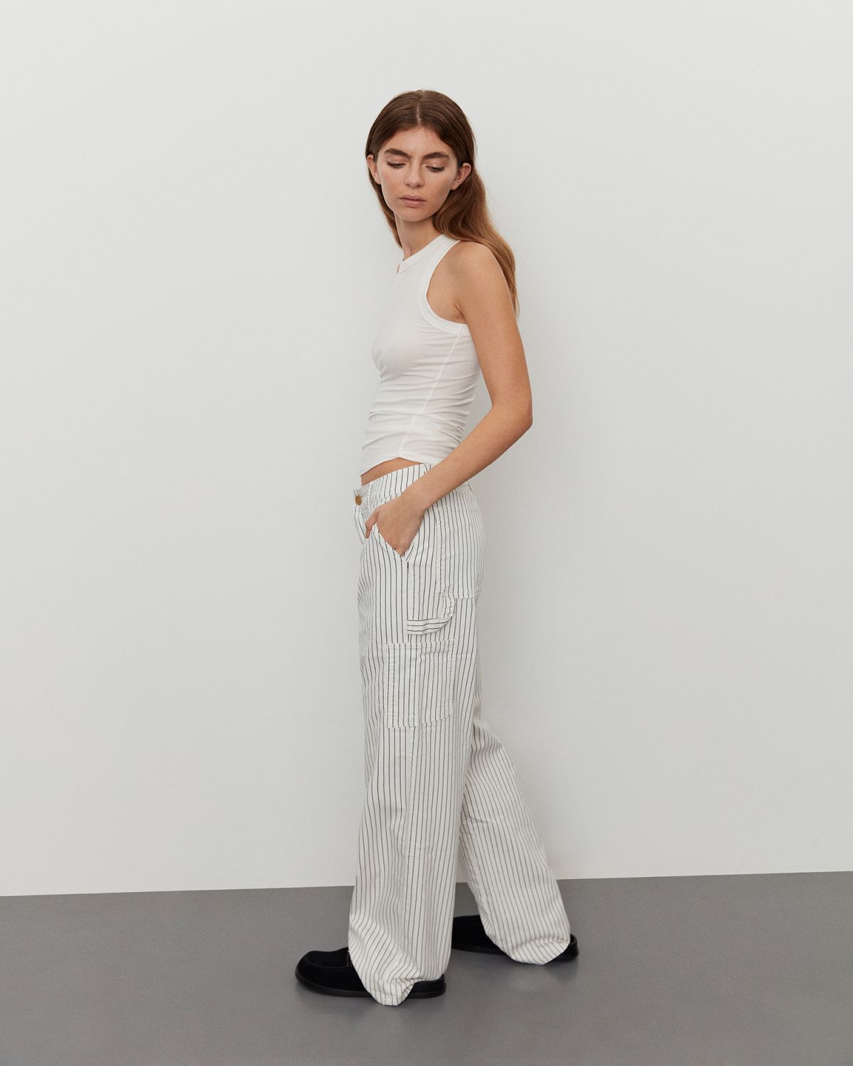 Sofie Schnoor WOMEN GITTESW TROUSERS Trousers 0140 Off White Striped