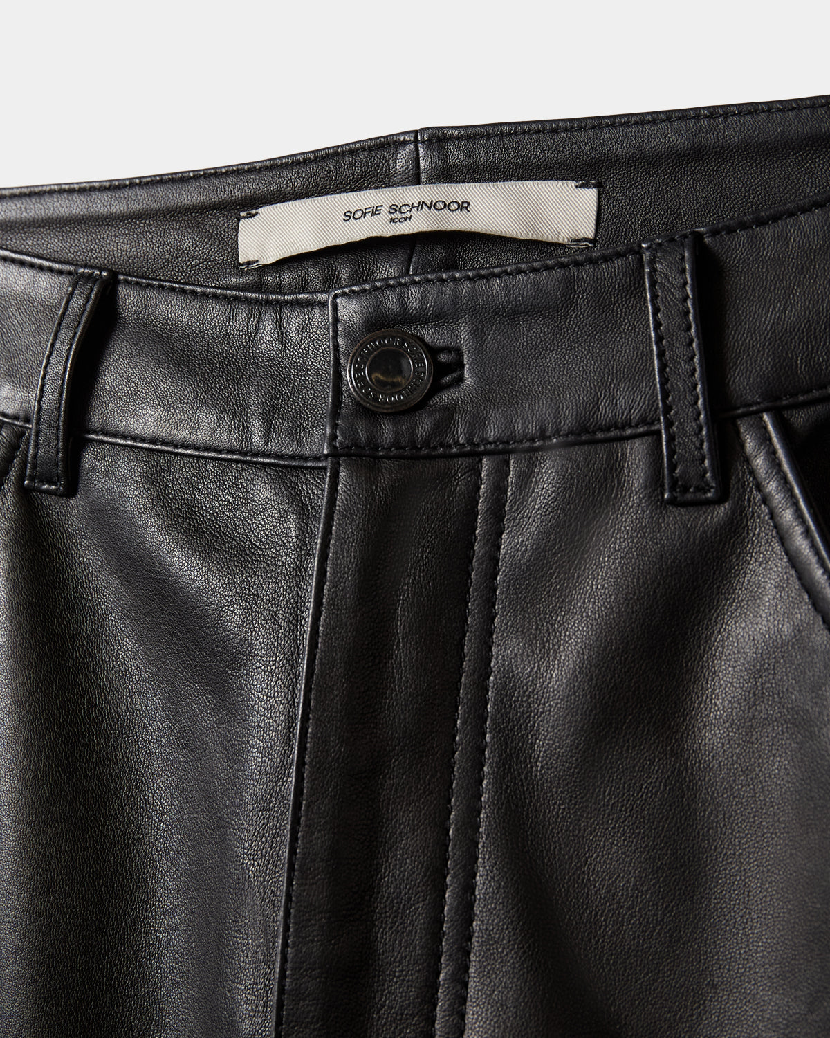 Sofie Schnoor WOMEN ICON 022 - GREDASW LÆDERBUKSER Buks 1000 Black