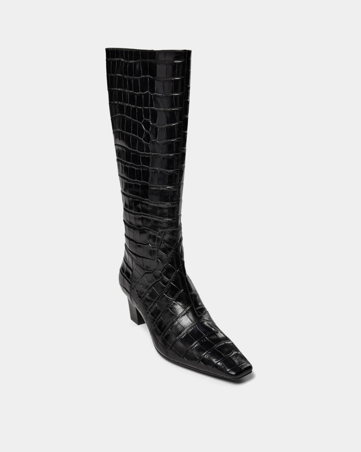Sofie Schnoor WOMEN HENNIESW CROCO LÆDERSTØVLE Støvle 1000 Black