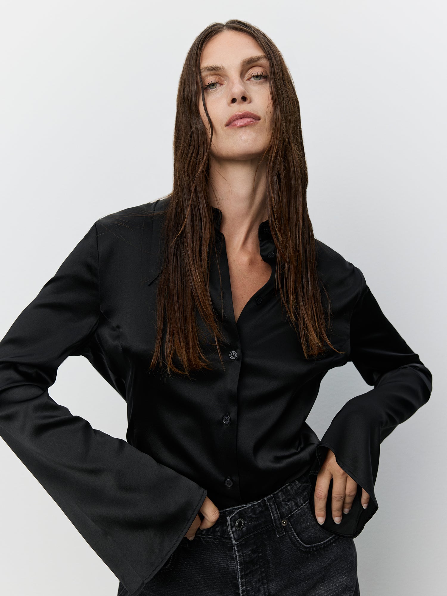 Sofie Schnoor WOMEN ICON 015 - TAMMYSW SILKESKJORTE Skjorte 1000 Black