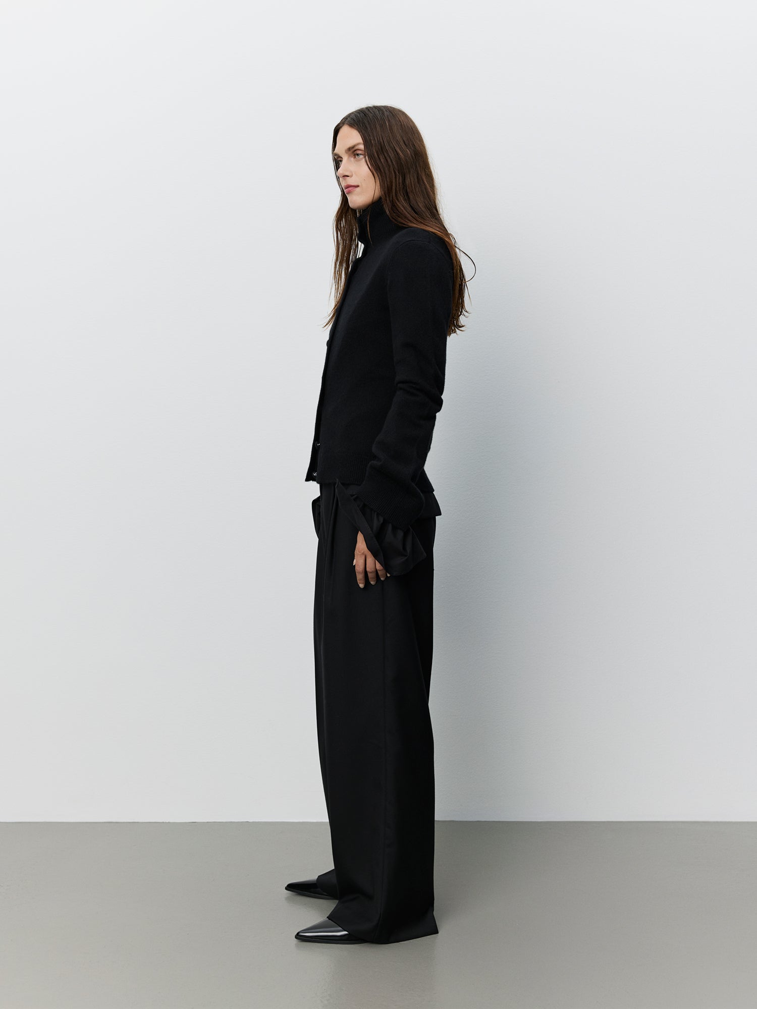 Sofie Schnoor WOMEN ICON 012 - FAROASW WIDE LEG SUITING TROUSERS Buks 1000 Black