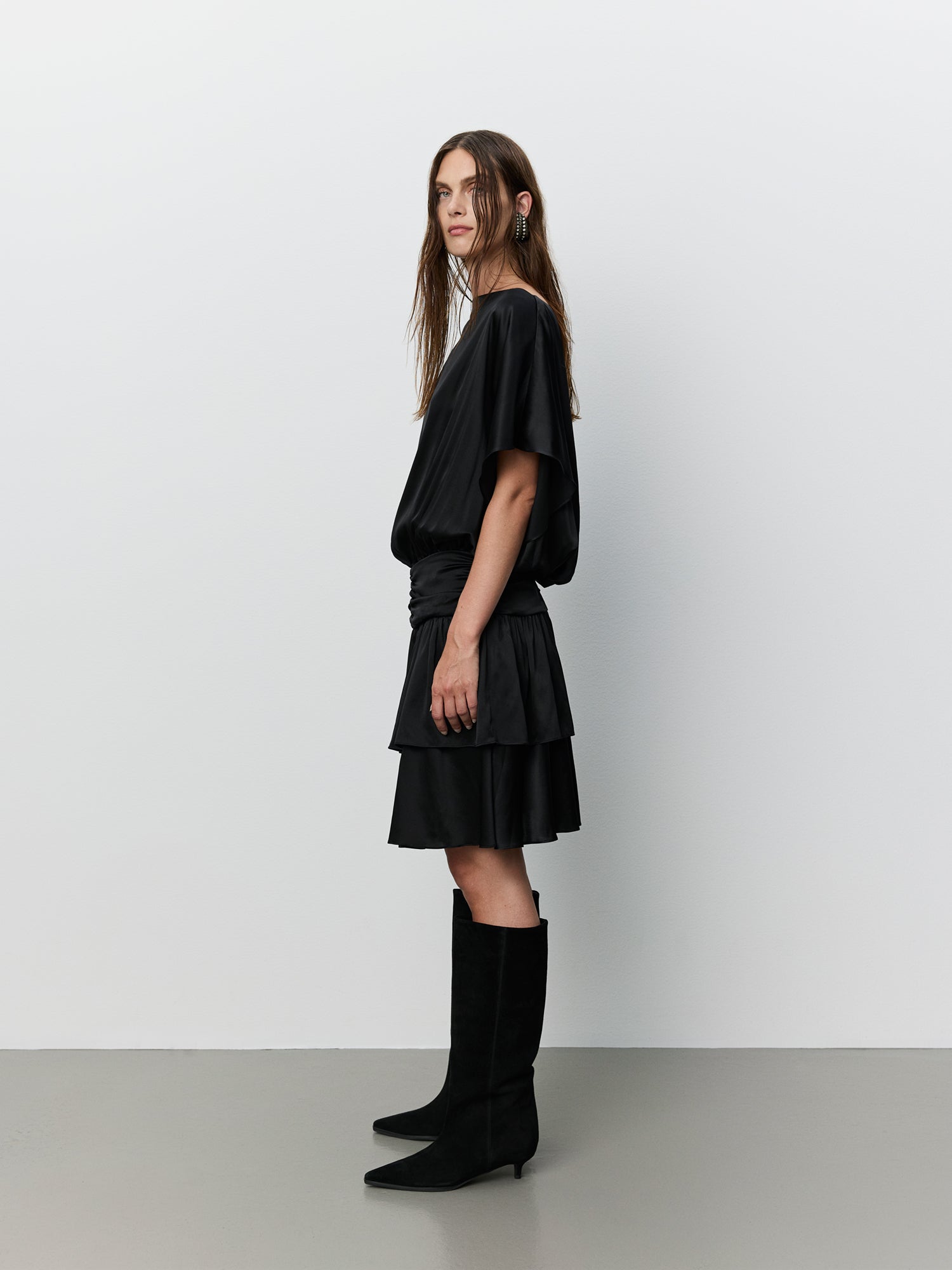 Sofie Schnoor WOMEN ICON 017 - EMBERSW SILKEKJOLE Kjole 1000 Black