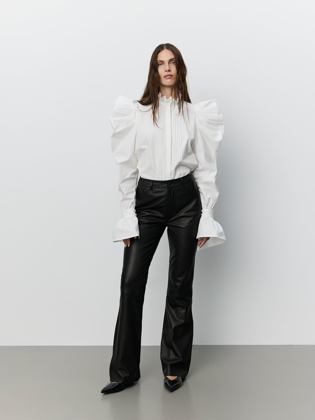 Sofie Schnoor WOMEN ICON 022 - GREDASW LÆDERBUKSER Buks 1000 Black