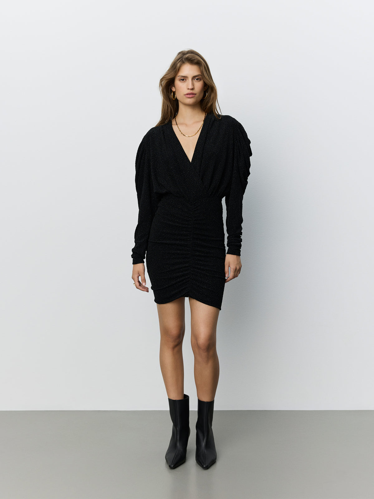 Sofie Schnoor WOMEN ILYASW GLITTER KJOLE Kjole 1003 Black glitter
