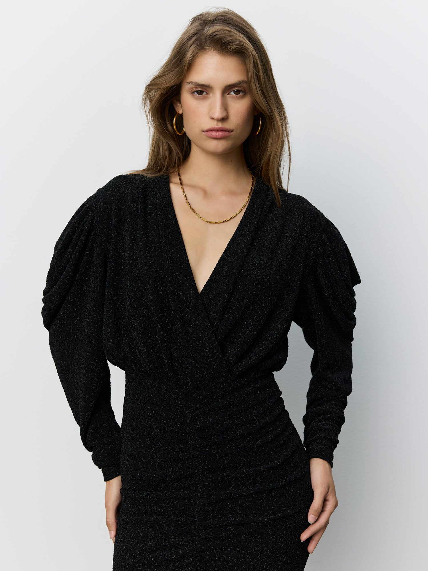 Sofie Schnoor WOMEN ILYASW GLITTER KJOLE Kjole 1003 Black glitter