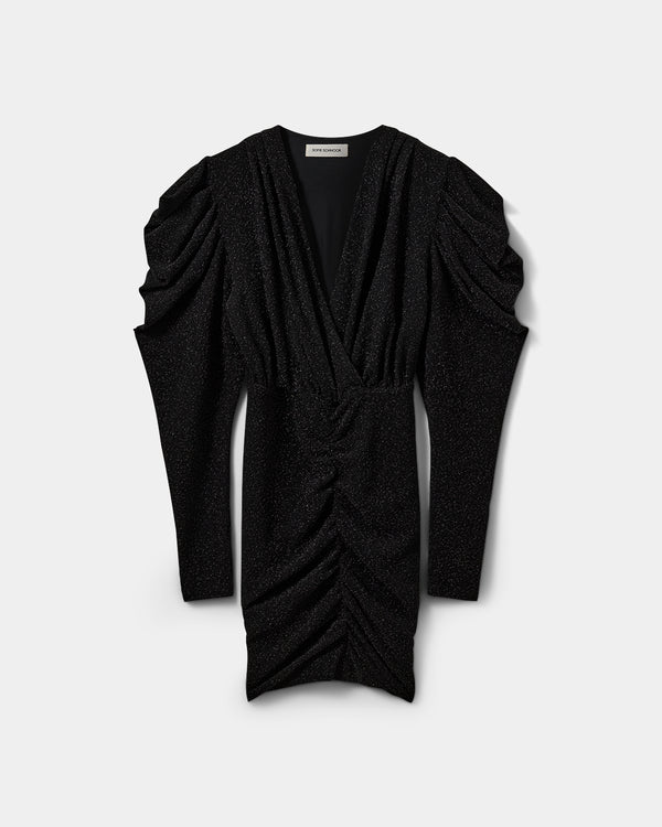 Sofie Schnoor WOMEN ILYASW GLITTER KJOLE Kjole 1003 Black glitter