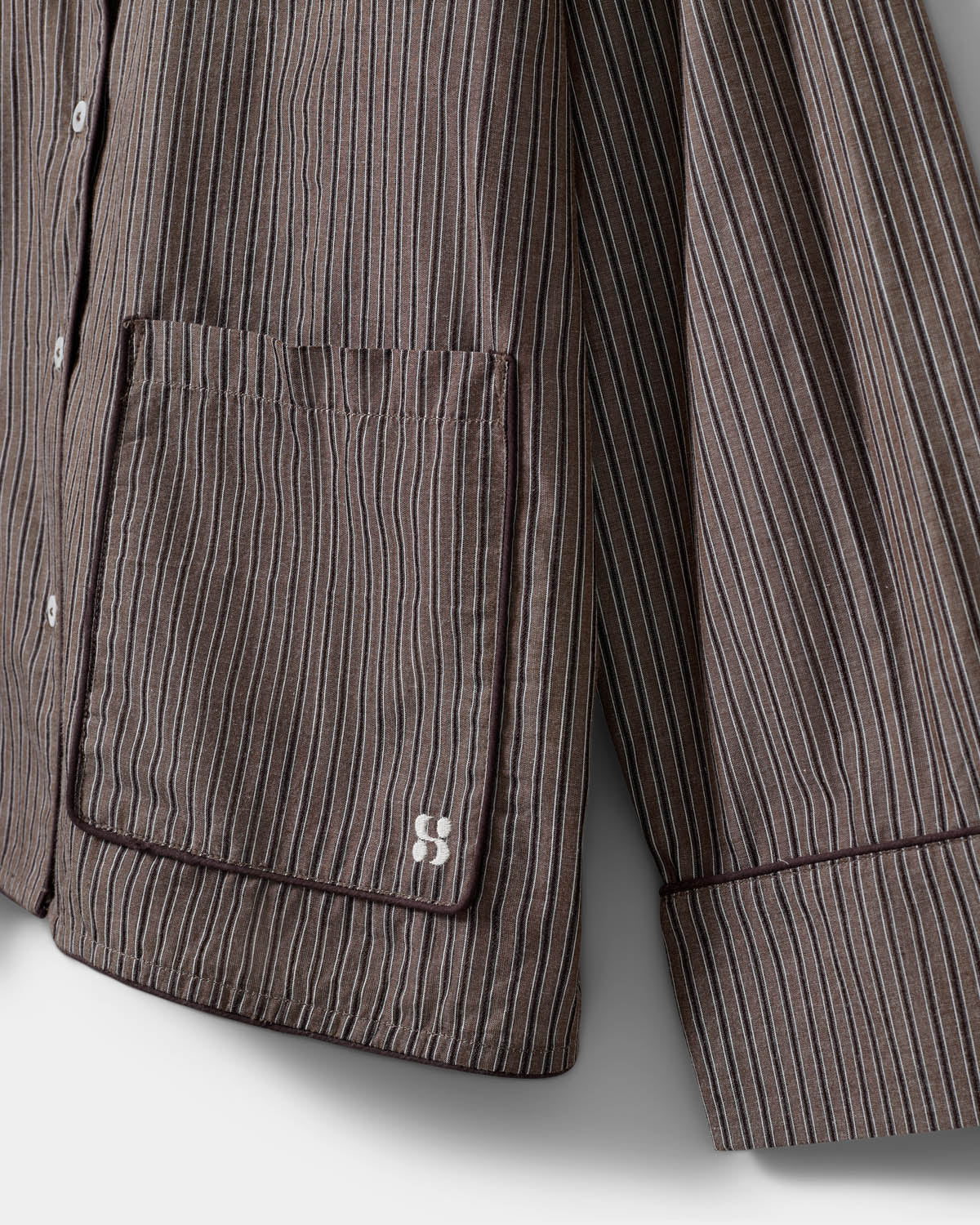 Sofie Schnoor WOMEN IMANASW SKJORTE Skjorte 7166 Dark Brown Striped