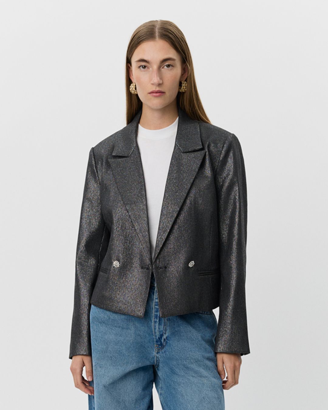 Sofie Schnoor WOMEN IMOGENSW BLAZER Blazer 1003 Black glitter