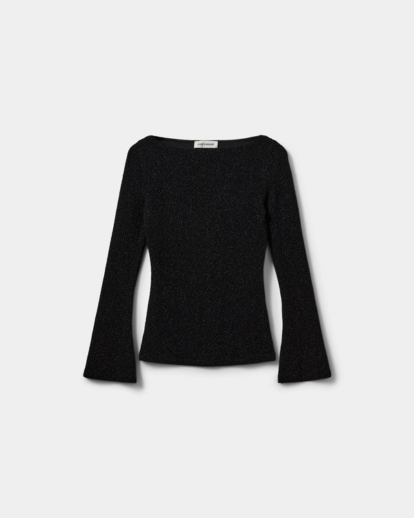 Sofie Schnoor WOMEN IRENASW GLITTER BLUSE Bluse 1003 Black glitter