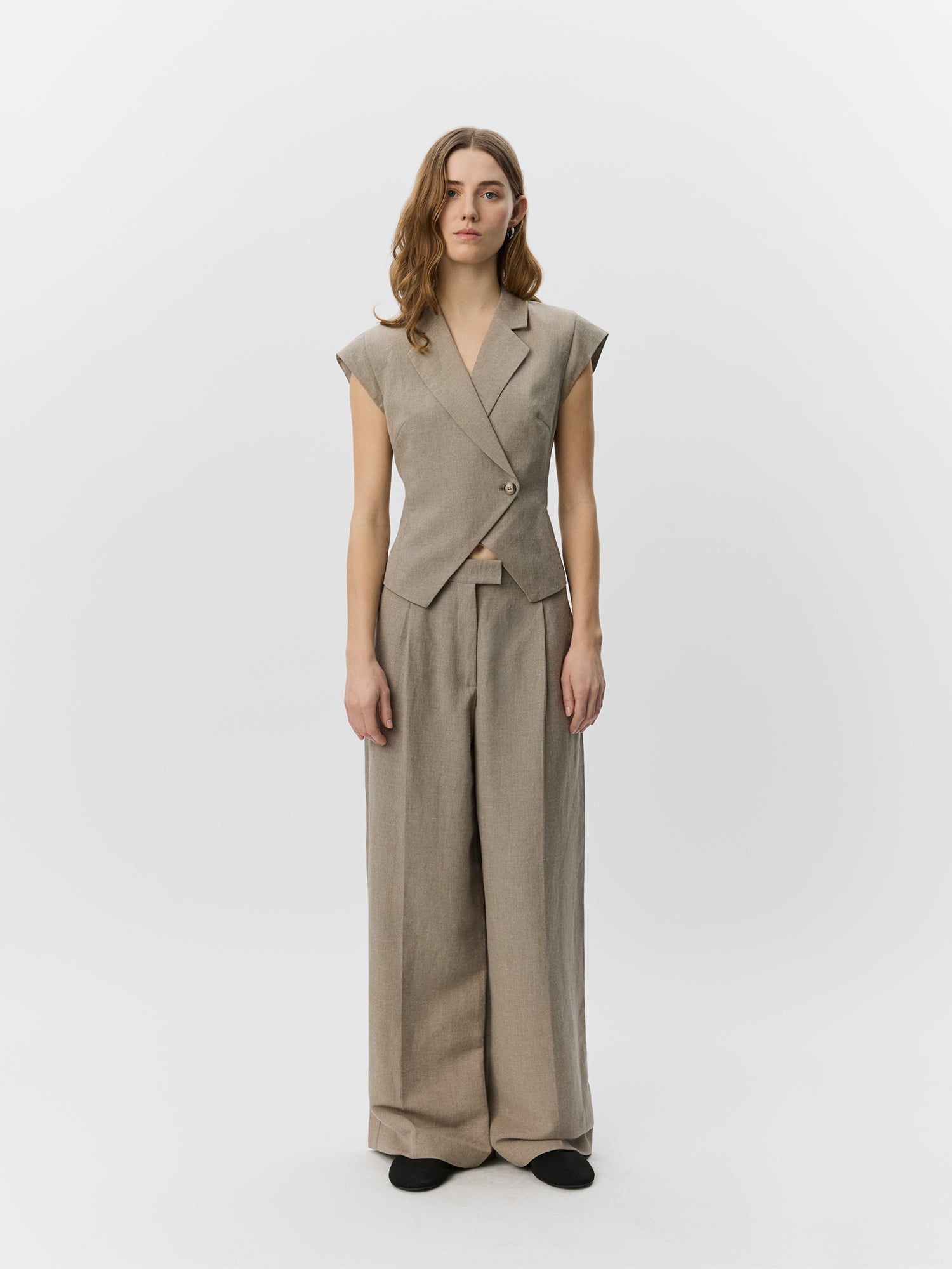 Sofie Schnoor WOMEN IZRASW HØR MIX BUKS Buks 7042 Dark sand