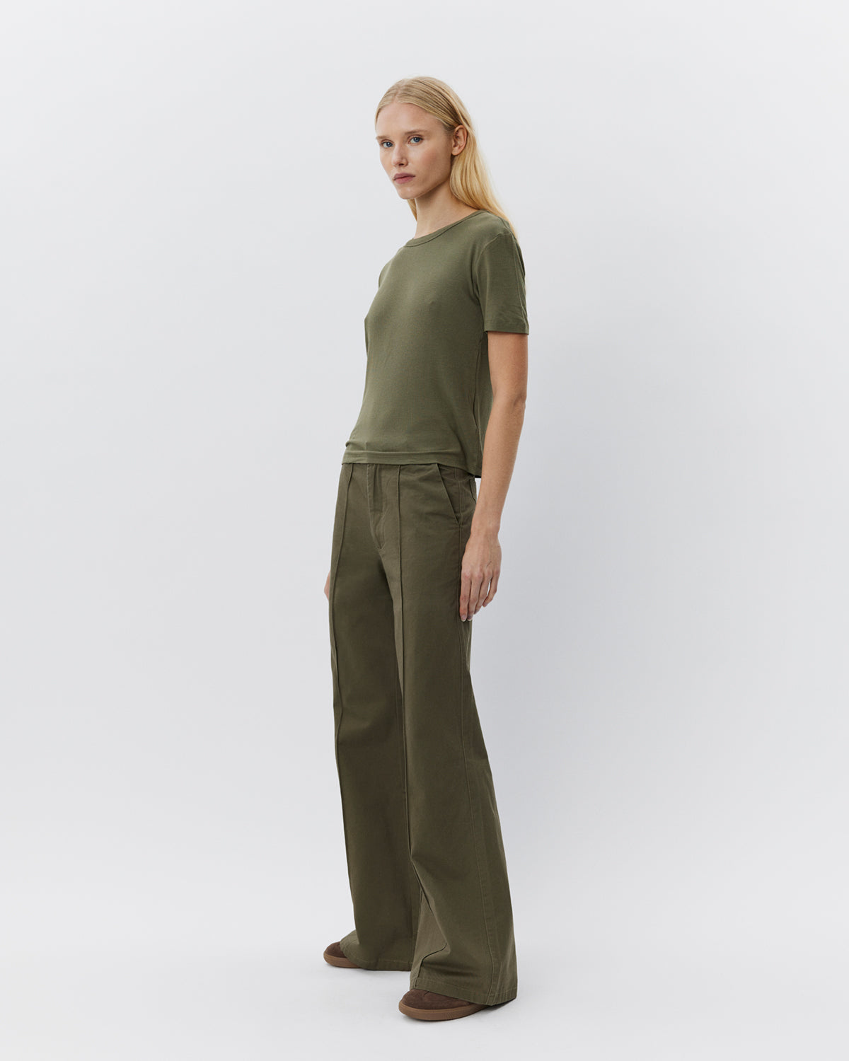 Sofie Schnoor WOMEN IZZASW TROUSERS Trousers 3039 Army green