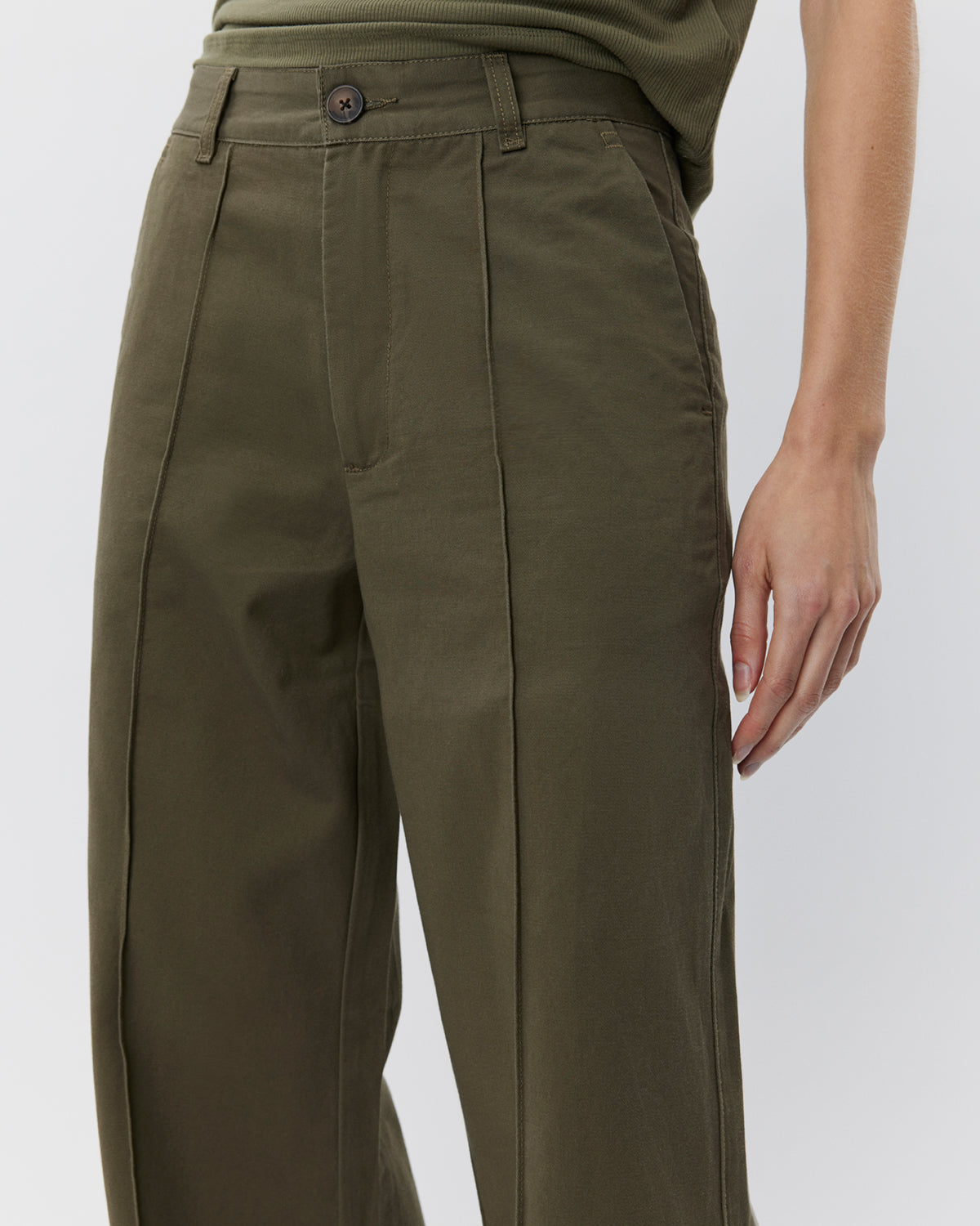 Sofie Schnoor WOMEN IZZASW TROUSERS Trousers 3039 Army green