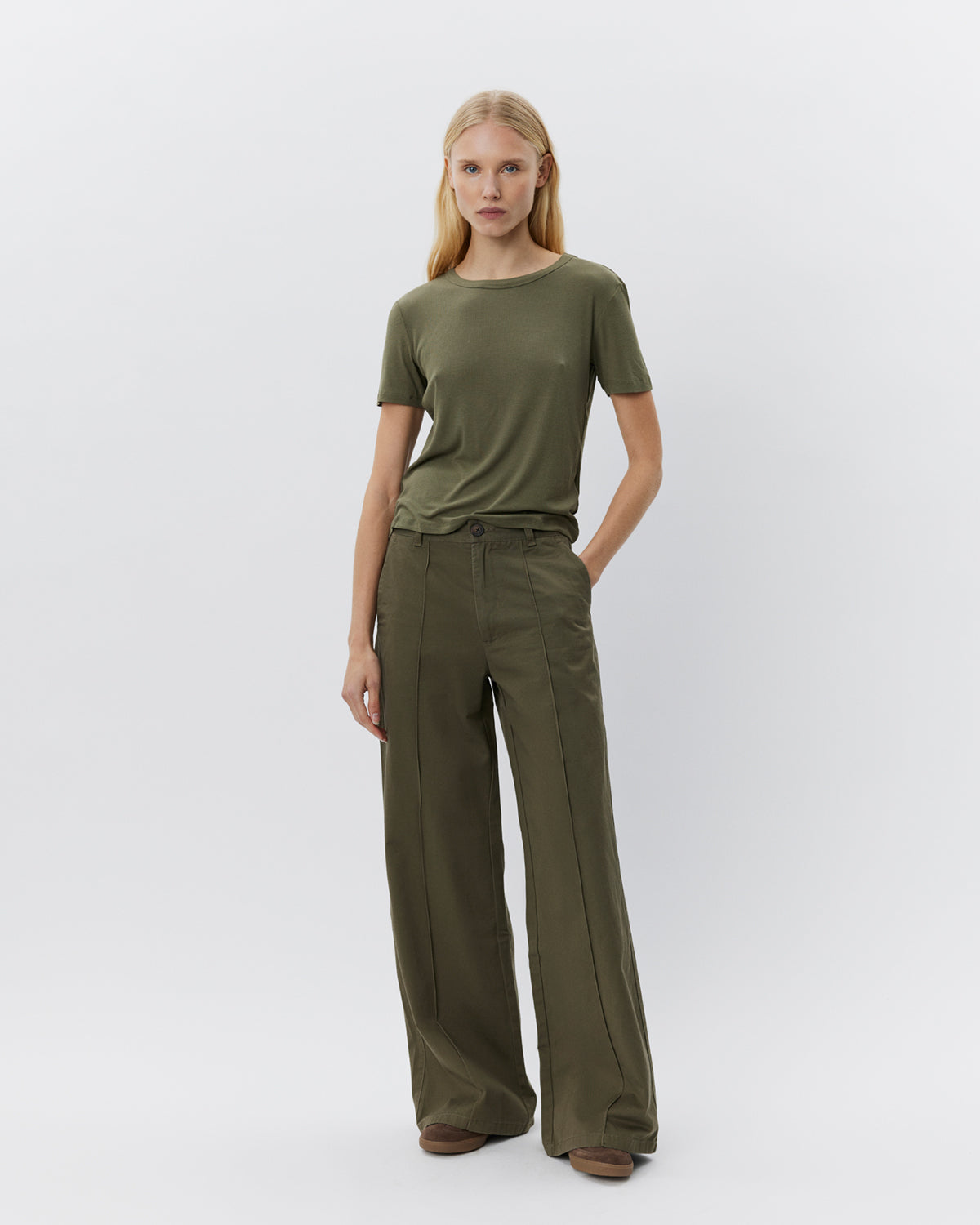 Sofie Schnoor WOMEN IZZASW TROUSERS Trousers 3039 Army green