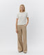 IZZASW TROUSERS - Dark sand