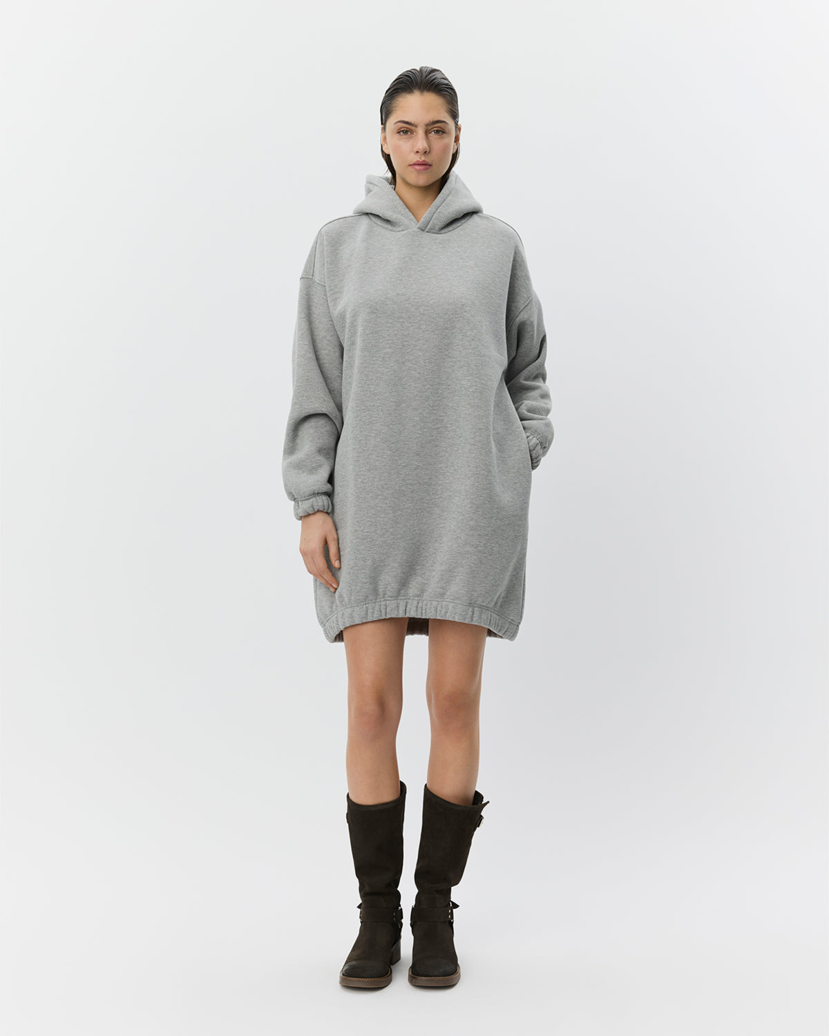 JENNIFERSW dress with hood in Melange | Dresses for women | SOFIE