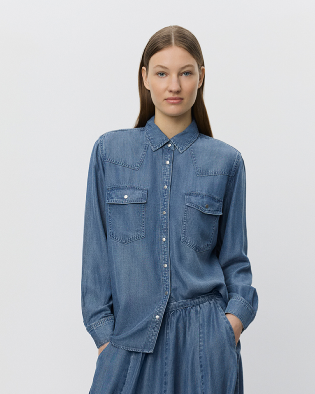 Sofie Schnoor WOMEN JENNYSW SKJORTE Skjorte 5002 Denim blue