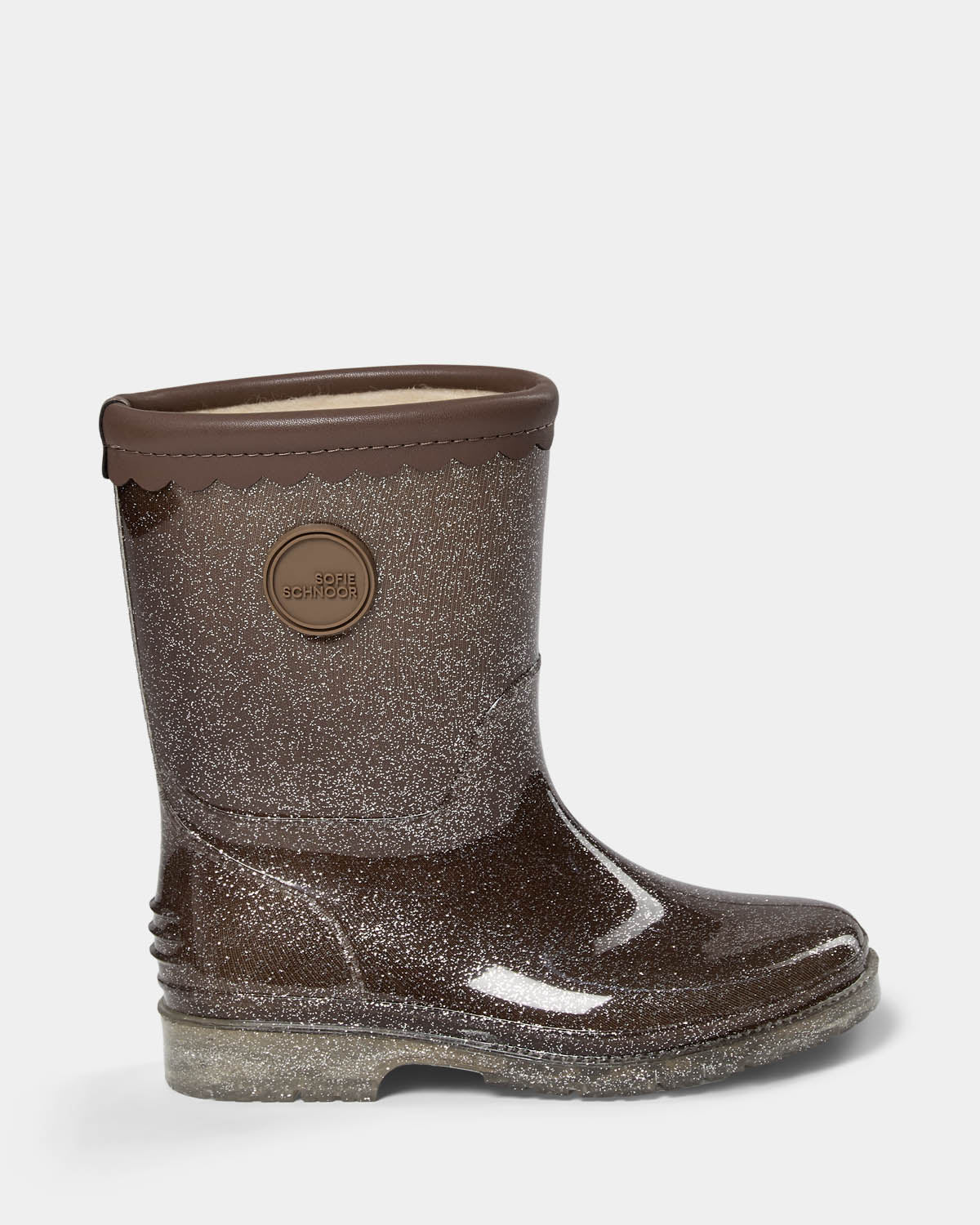 Sofie Schnoor KIDS JESSICAKB GUMMISTØVLE MED FOER Gummistøvle 7080 Dark brown
