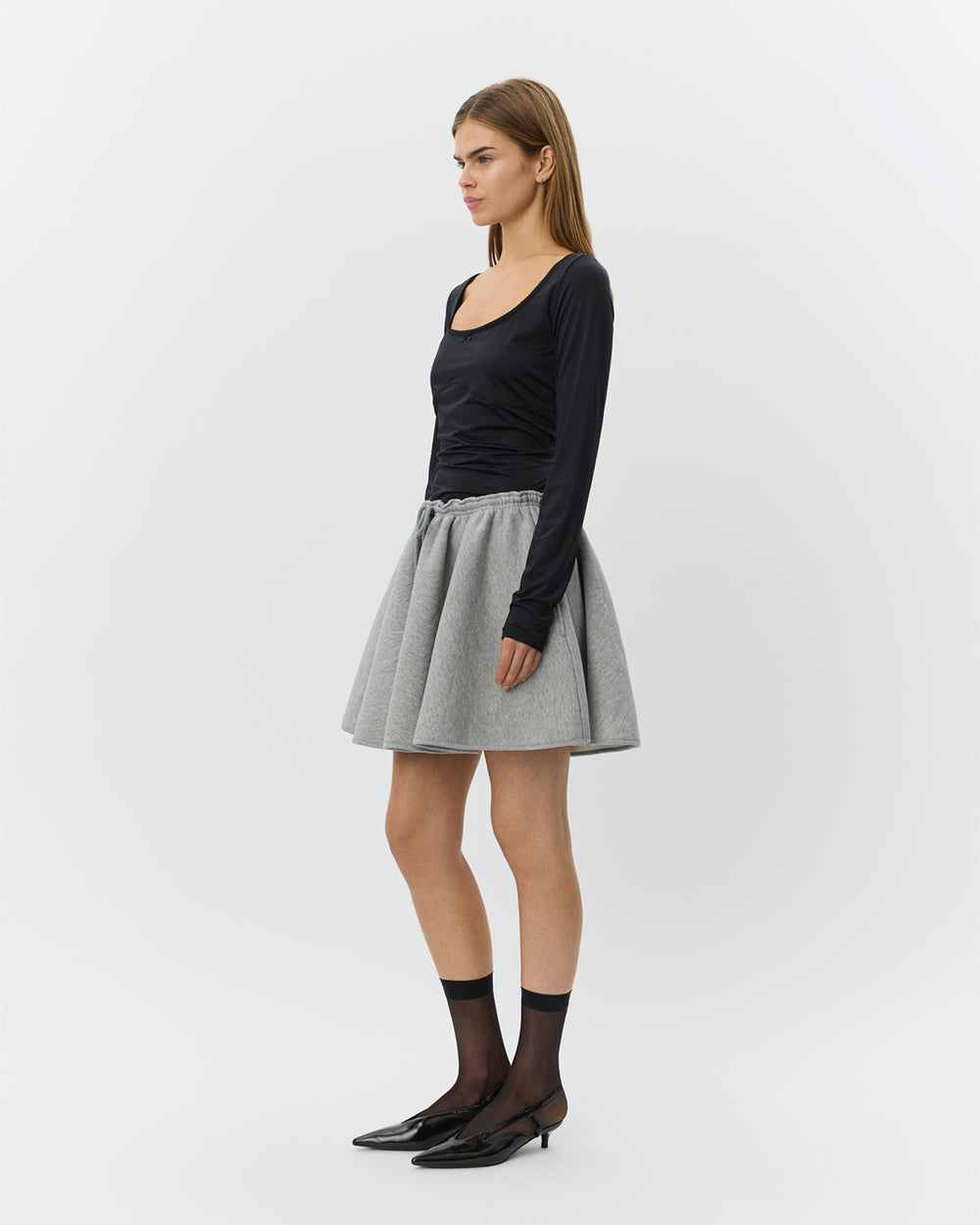 JESSICASW SWEAT MINI SKIRT Nederdel - 8000 Grey Melange | Sofie Schnoor
