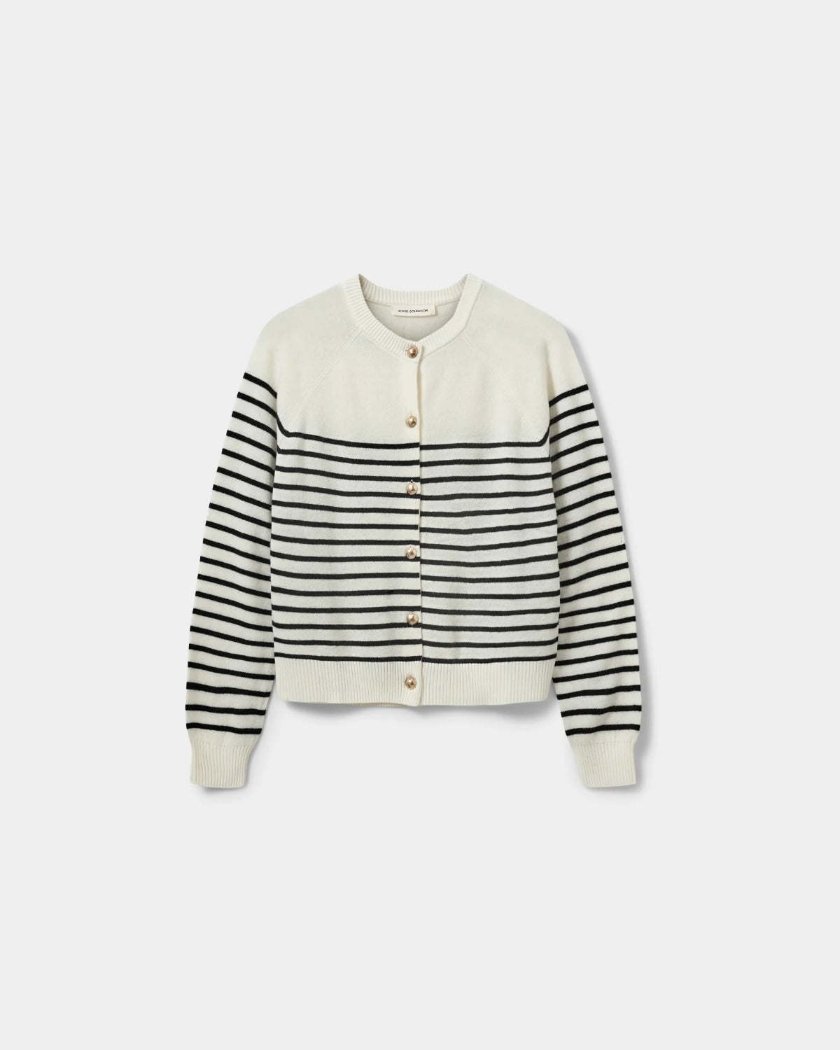 Sofie Schnoor WOMEN JOANNASW STRIK CARDIGAN Cardigan 0142 Off White