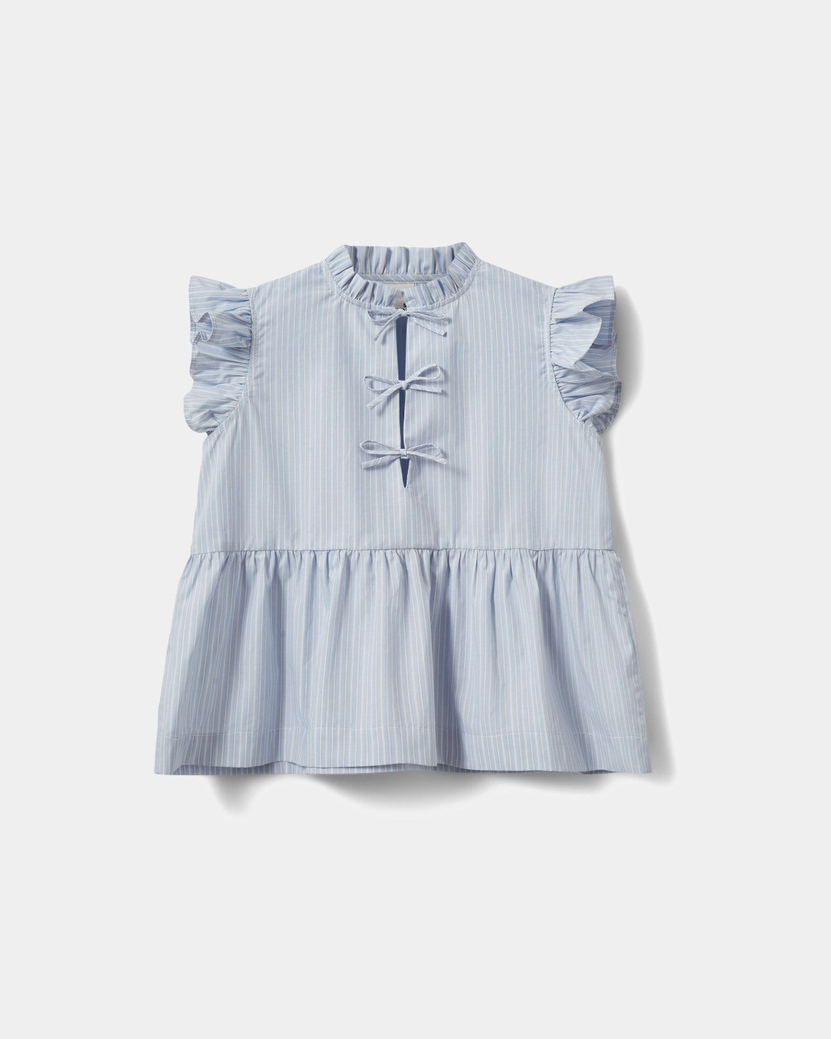 Sofie Schnoor YOUNG JULIETTESY TOP Skjorte 5094 Light Blue striped