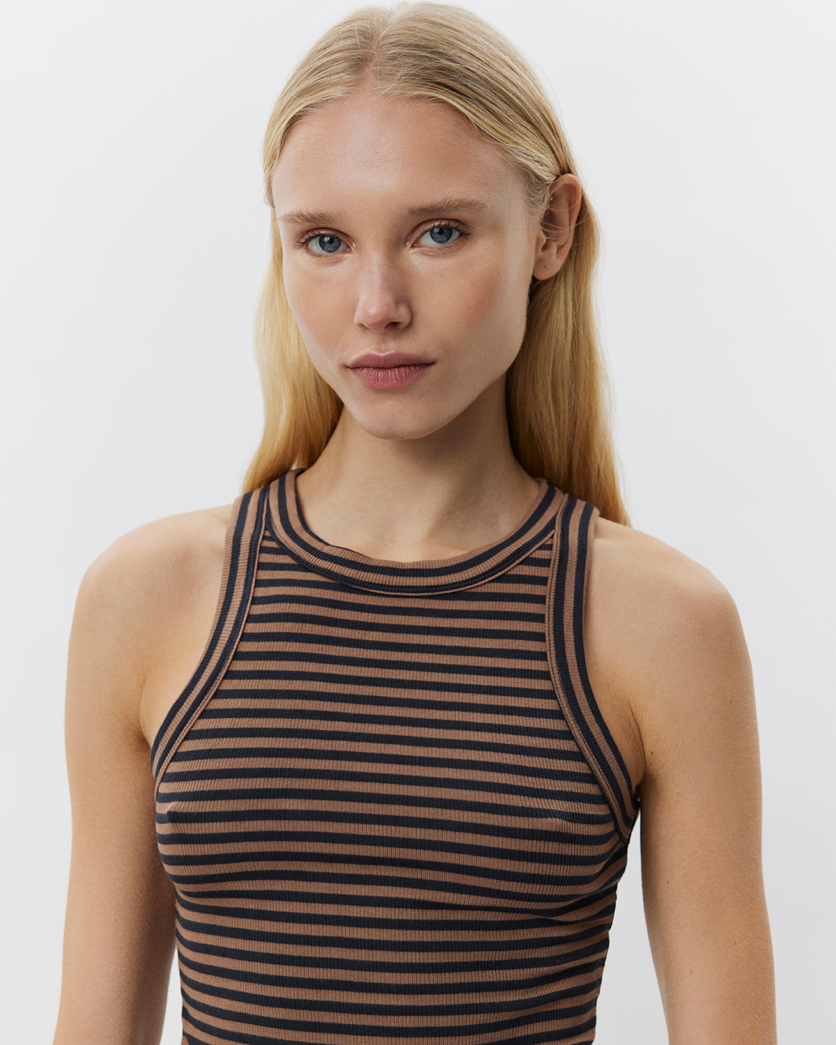 Sofie Schnoor WOMEN JULLIESW STRIPE TOP Top 7140 Light Brown Black striped