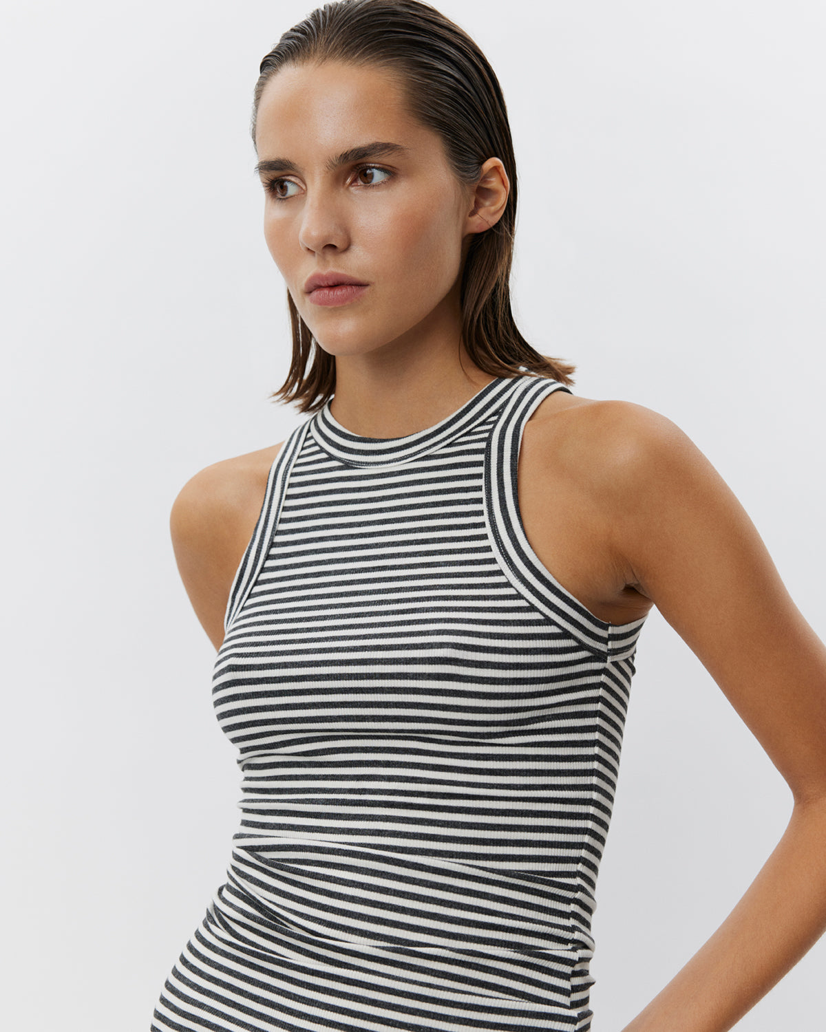 Sofie Schnoor WOMEN JULLIESW STRIPE TOP Top 8048 Grey Striped