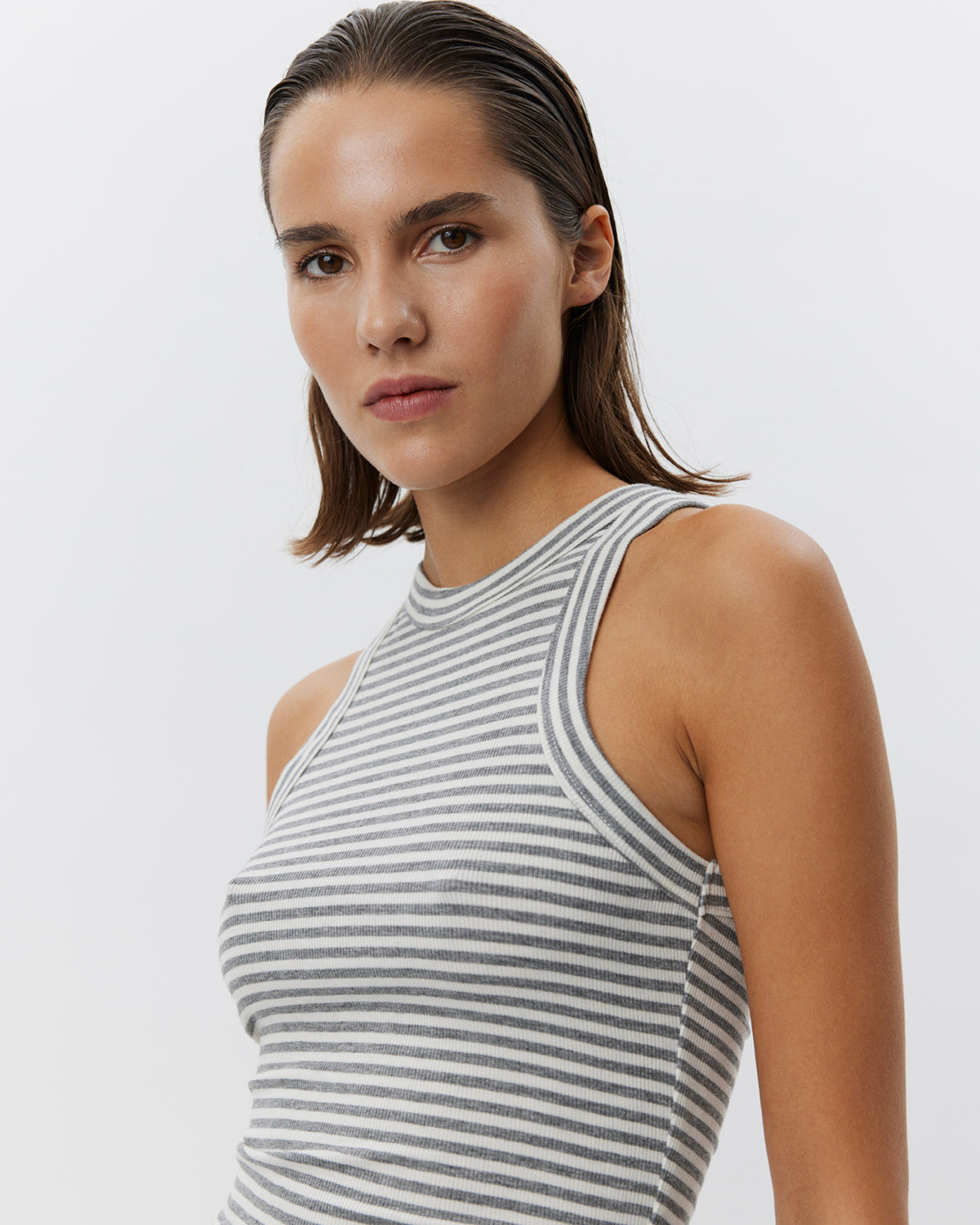 Sofie Schnoor WOMEN JULLIESW STRIPE TOP Top 8048 Grey Striped