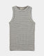 JULLIESY RIB TOP - Grey Striped