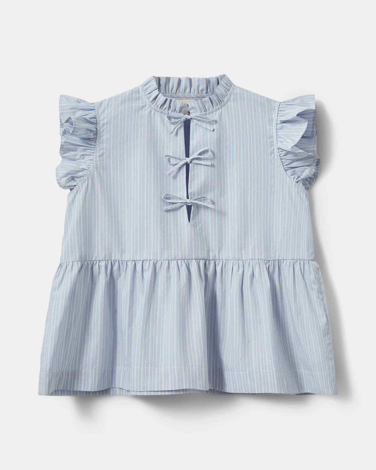 Sofie Schnoor YOUNG JulietteSY Top Skjorte 5094 Light Blue striped
