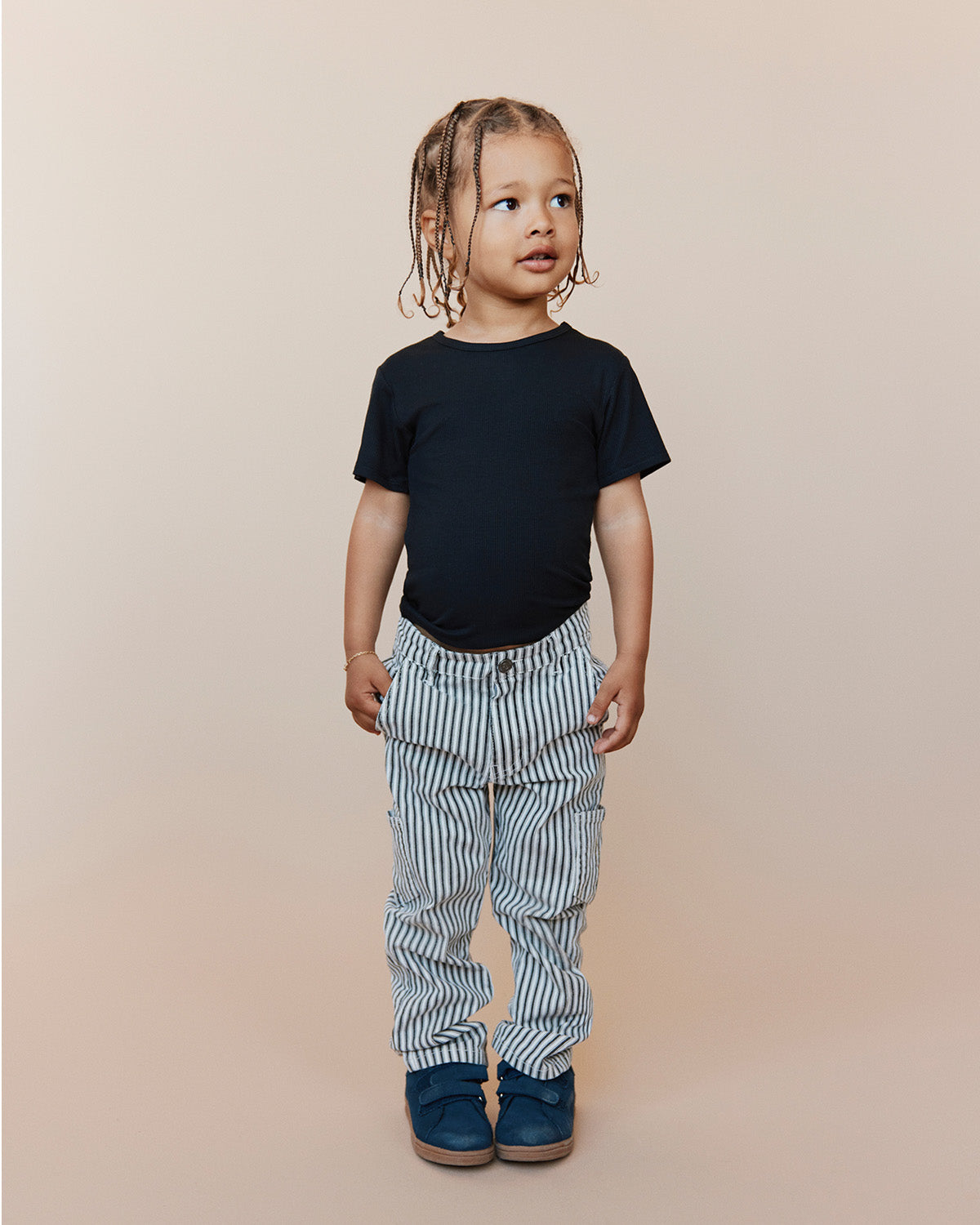 Sofie Schnoor KIDS KALESSK TROUSERS Trousers 1017 Black striped