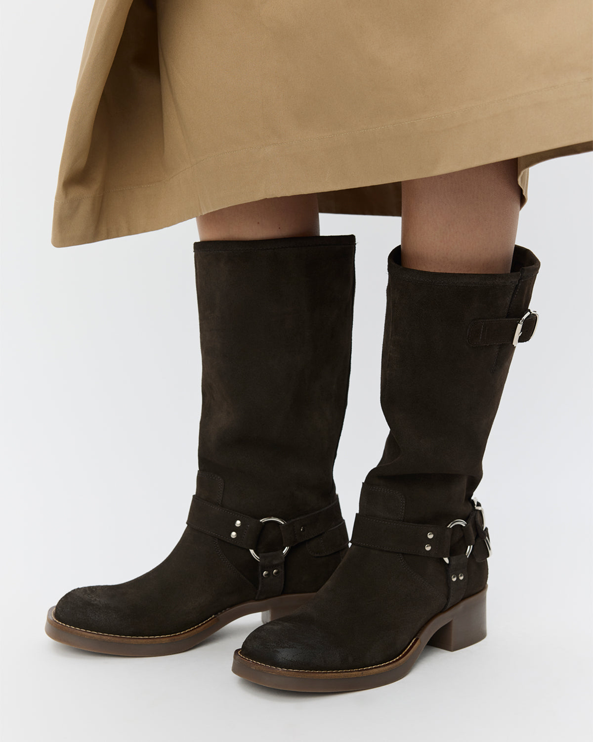 Sofie Schnoor WOMEN KATRINESW MIDI SLÅ OM NEDERDEL Nederdel 7012 Camel