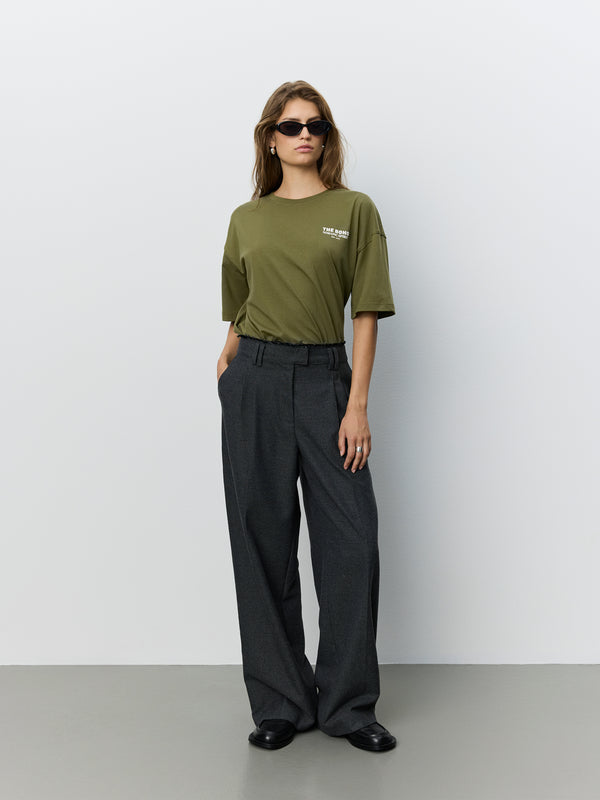 KIMJASW RAW EDGE TROUSERS