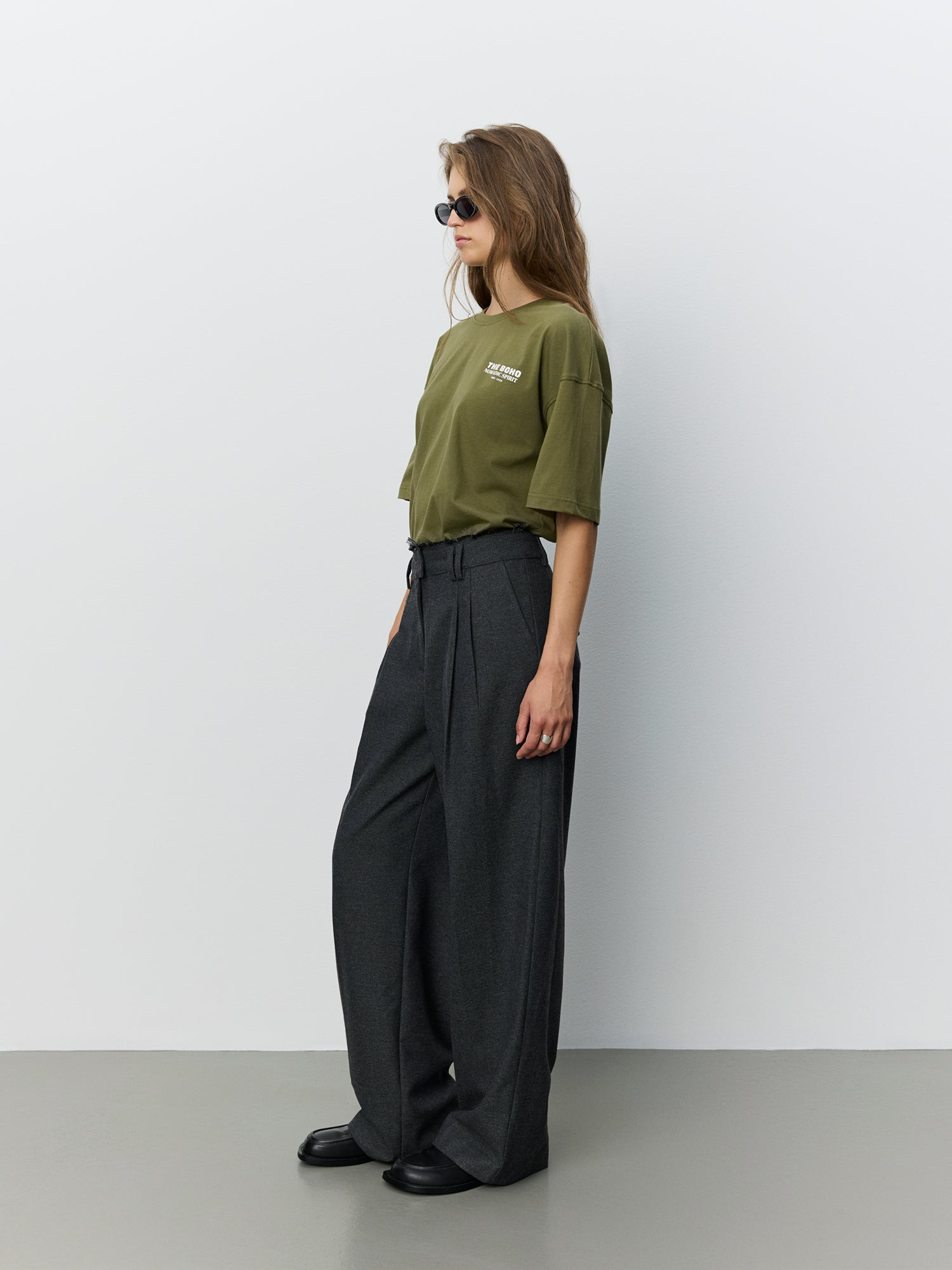 Sofie Schnoor WOMEN KIMJASW BUKSER Buks 8011 Dark grey melange