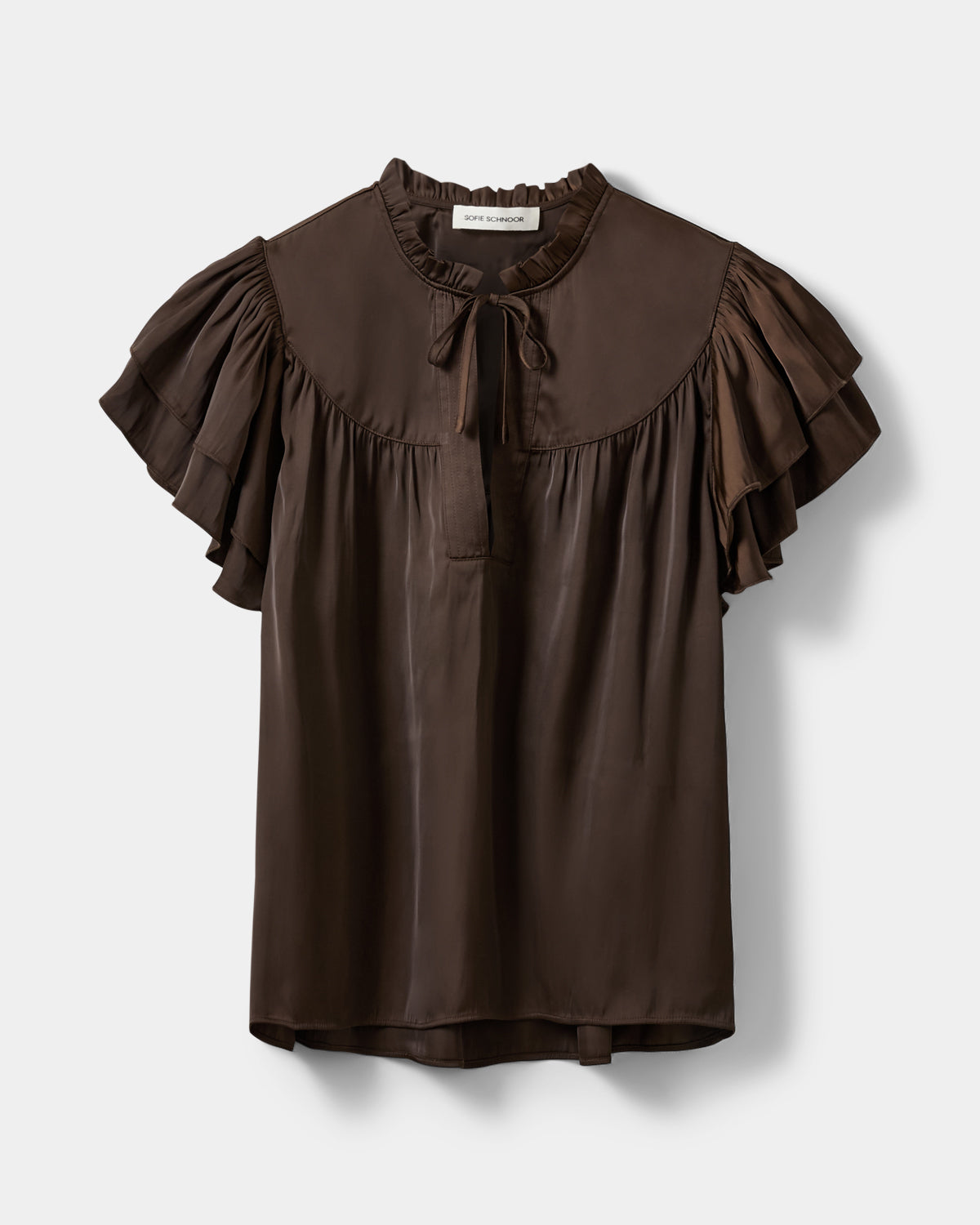 Sofie Schnoor WOMEN LALILASW FRYNSE TOP Top 7162 Intense Brown