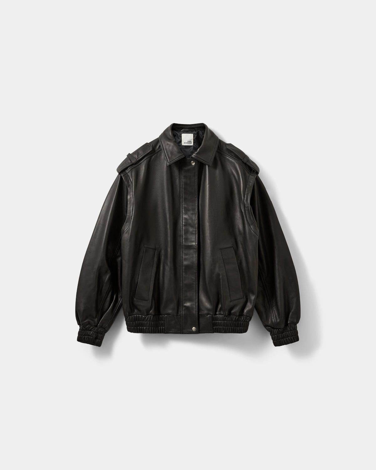 Sofie Schnoor WOMEN LENNIXSW OVERSIZE LÆDERJAKKE Læderjakke 1000 Black