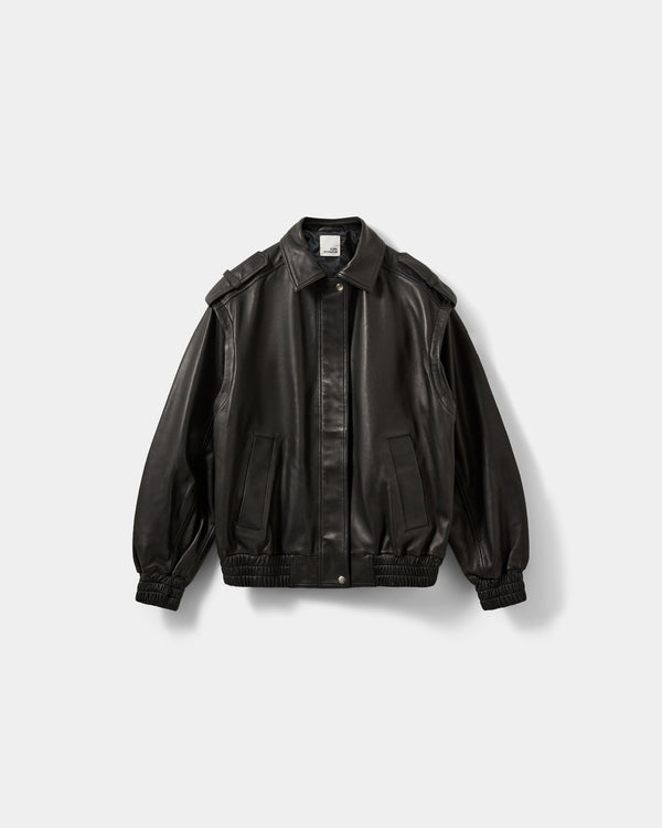 Sofie Schnoor WOMEN LENNIXSW OVERSIZE LÆDERJAKKE Læderjakke 1000 Black
