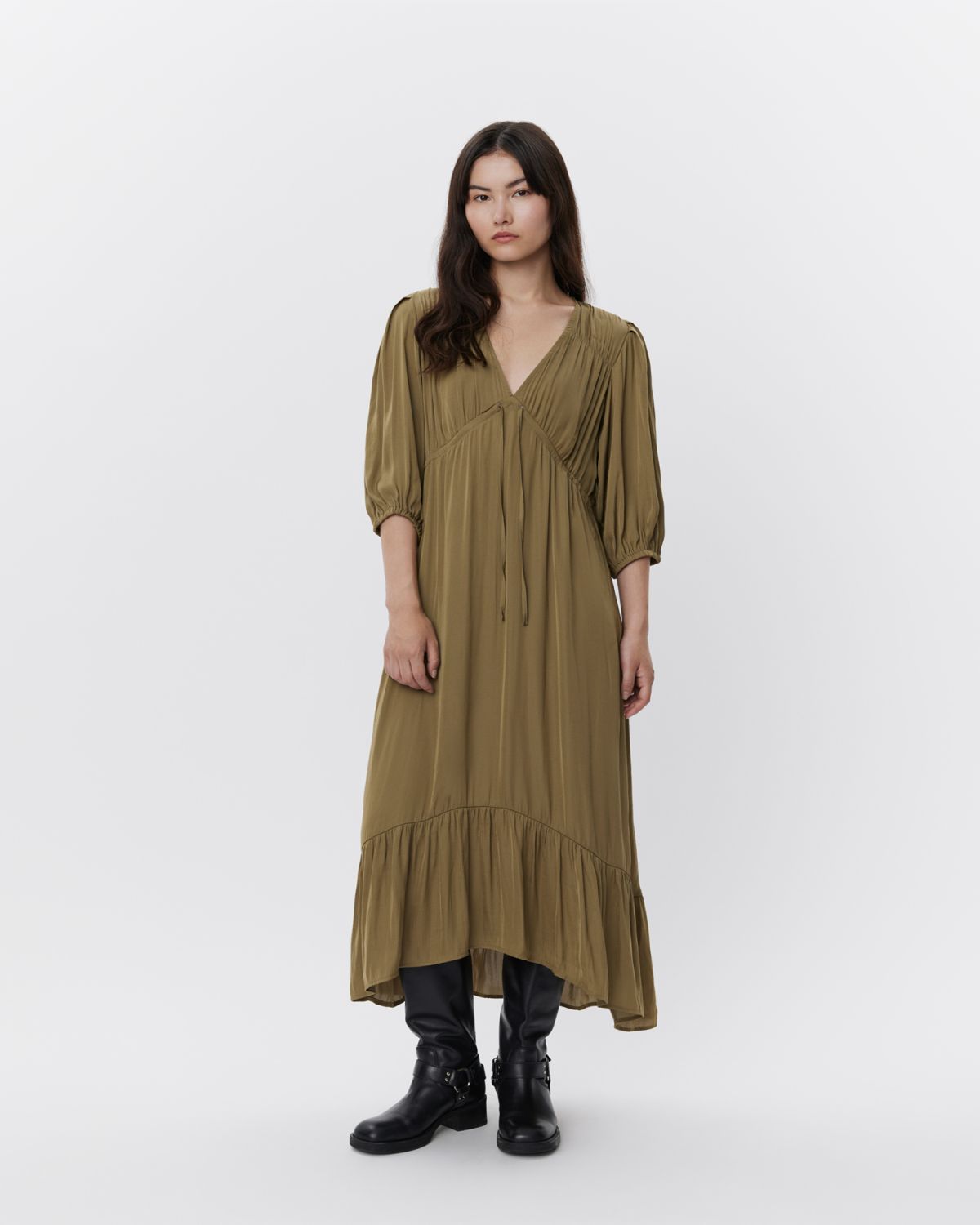 Sofie Schnoor WOMEN LIZETTESW DRESS Dress 3097 Olive Leaf