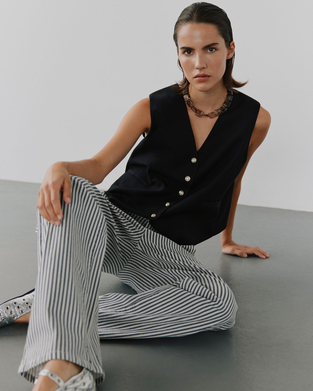 Sofie Schnoor WOMEN LUCCASW JEANS Trousers 5092 Blue striped
