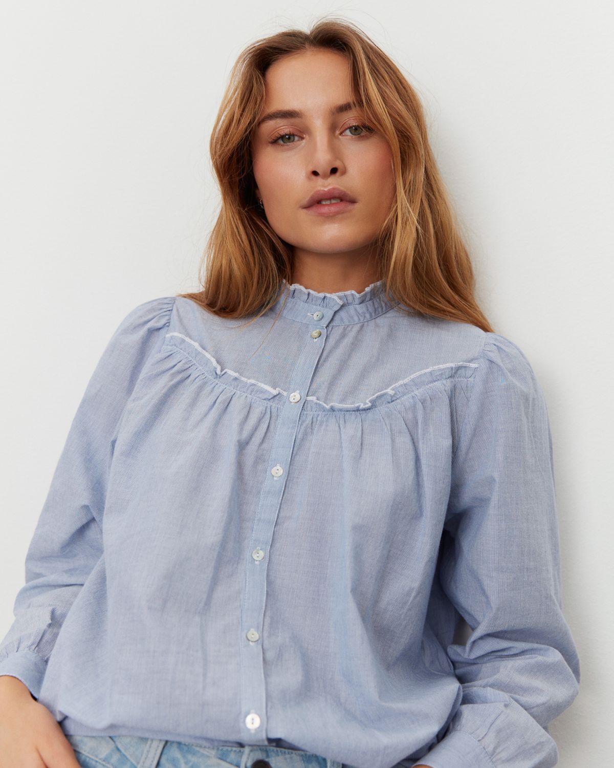 Sofie Schnoor WOMEN MAALISW SHIRT Shirt 5092 Blue striped