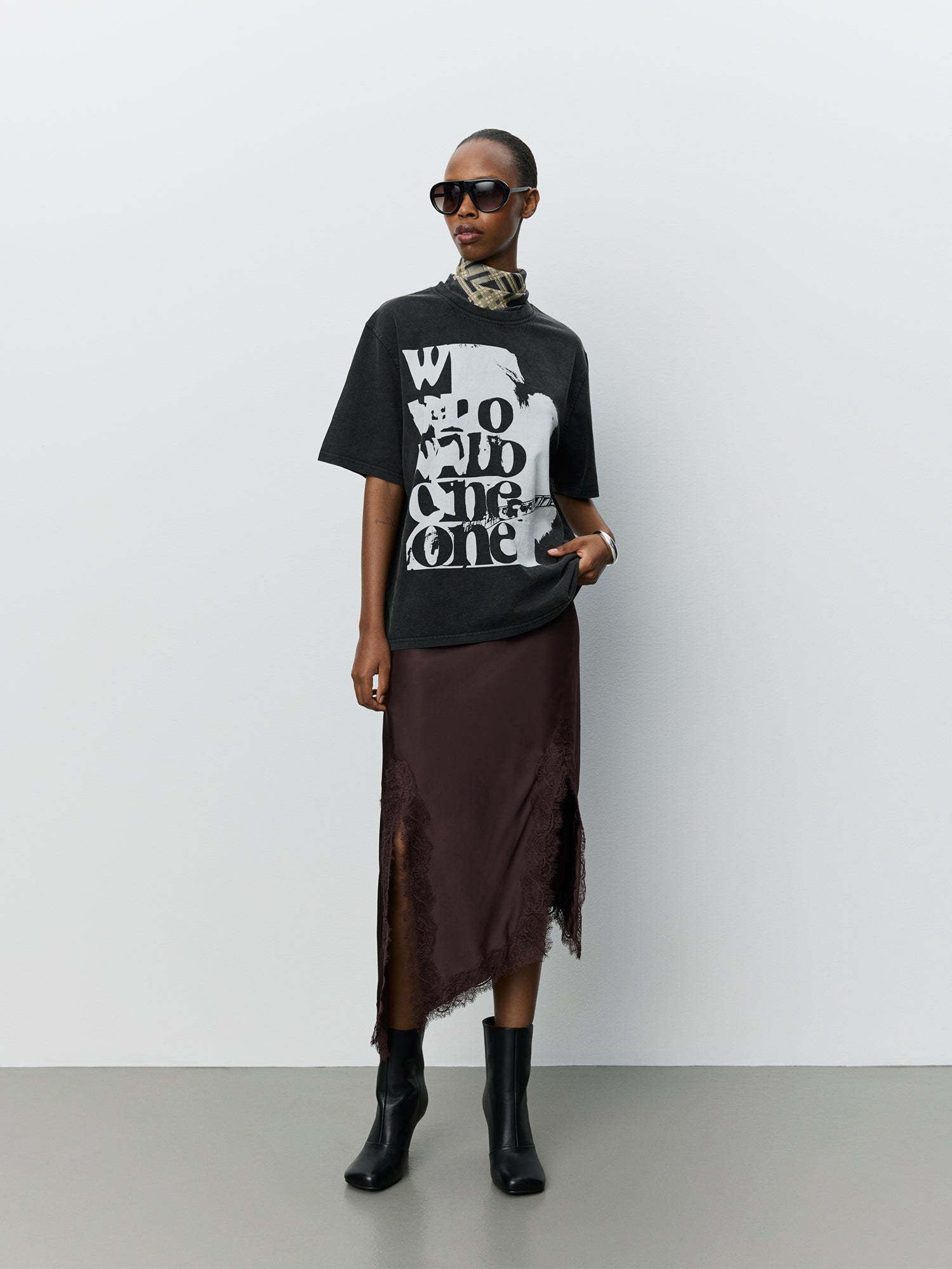 Sofie Schnoor WOMEN MAESW OVERSIZE T-SHIRT T-shirt 1015 Washed black
