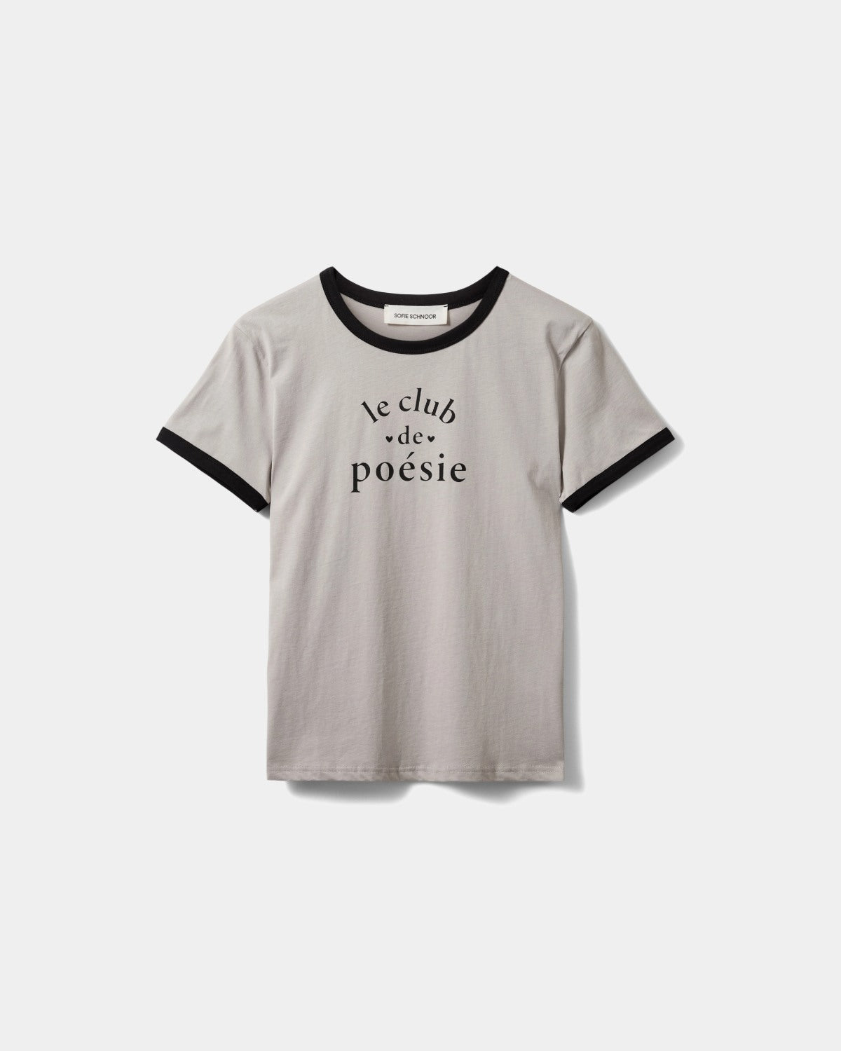 Sofie Schnoor WOMEN MAGGIESW KONTRAST KANT T-SHIRT T-shirt 8021 Dark grey