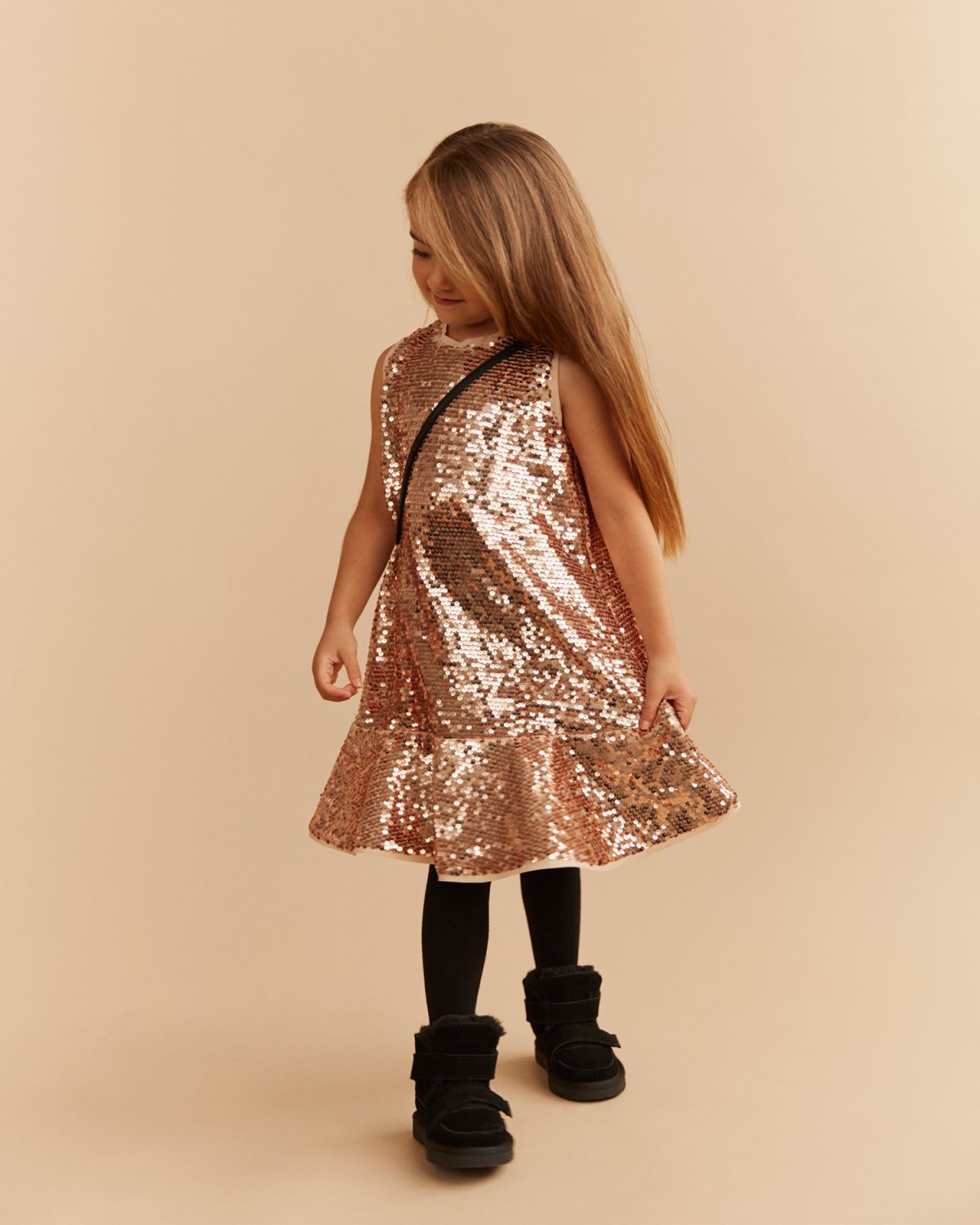 Sofie Schnoor KIDS MAIDASK DRESS Dress 4028 Rose gold